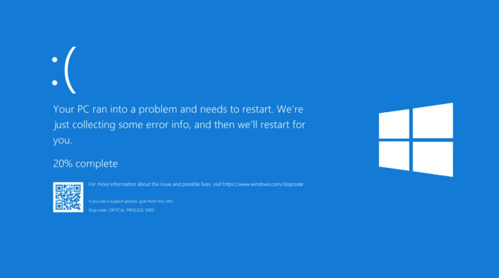 A Windows 11 Blue Screen Of Death